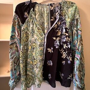 Free people printed blouse
